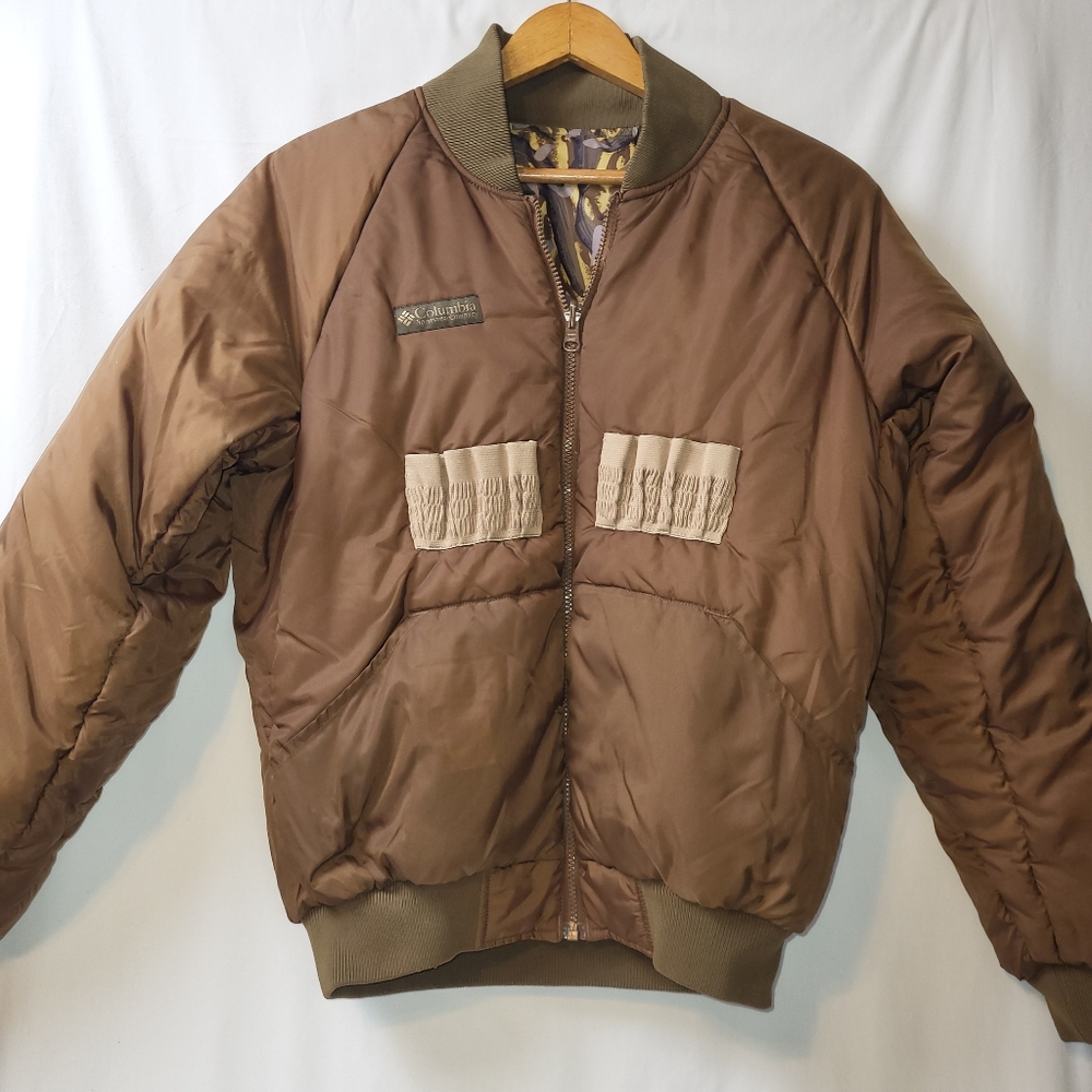 Vintage Columbia Delta Marsh Camo Hunting Reversible Jacket Men's Size Small - Picture 4 of 8